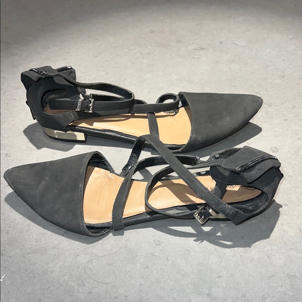 Call It Spring Black Pointed Flats - Picture 3 of 4